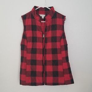 Checkered sweater vest